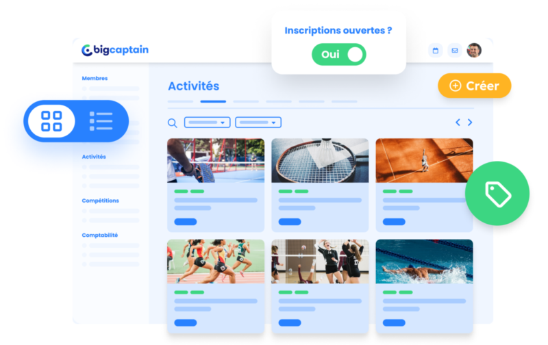 Gérez les activités de votre club de sport avec un logiciel tout-en-un.
