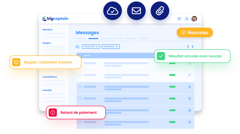 Gérez la messagerie de votre club de sport
